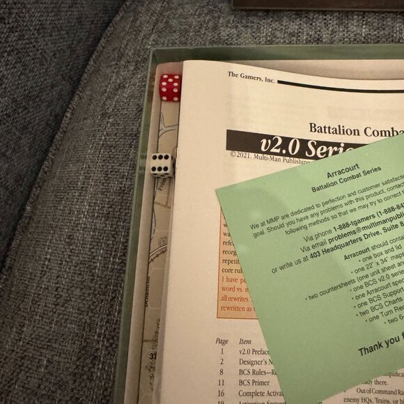 Arracourt (opened never played) Multi-Man Publishing - Picture 11 of 11